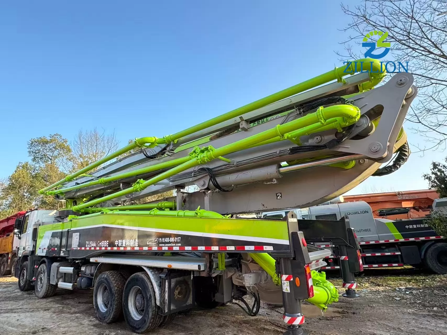 2019 Zoomlion 56m Truck-Mounted Concrete Pump Truck with Mercedes-Benz Chassis