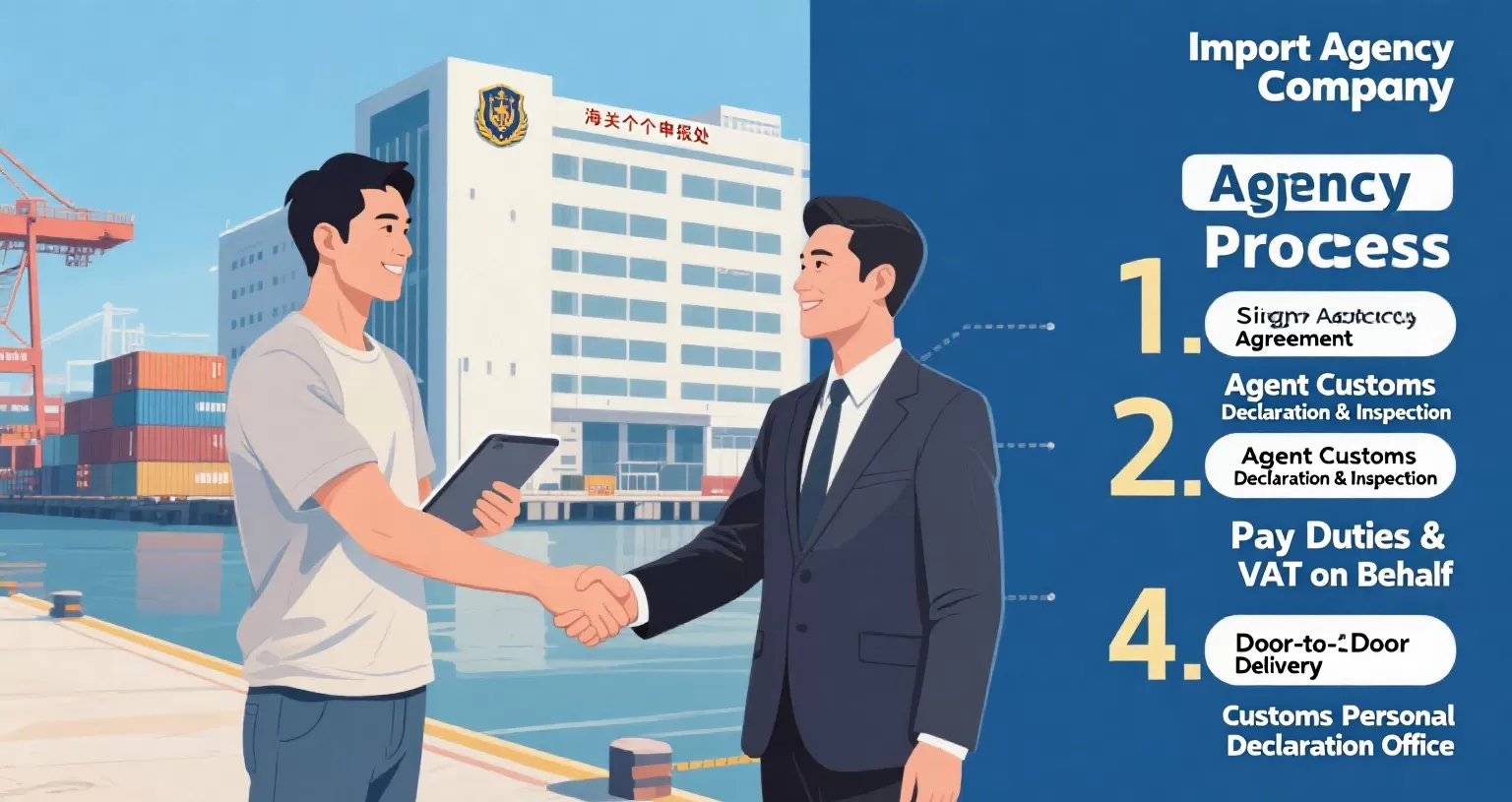 import agency company's process