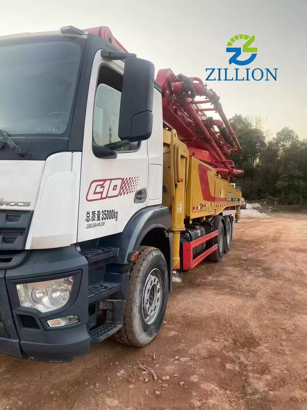 2020 SANY 52m Truck-Mounted Concrete Pump Truck with Mercedes-Benz Chassis